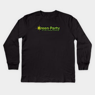 Green Party variant logo Kids Long Sleeve T-Shirt